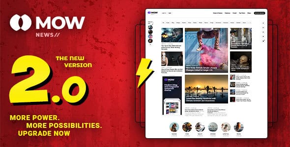 Mow – Blog & Magazine WordPress Theme