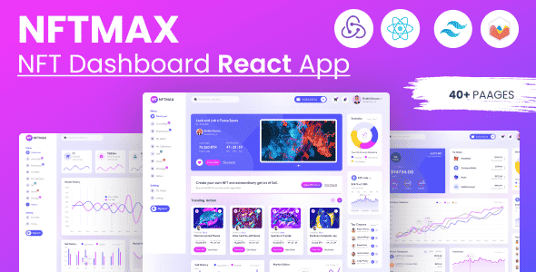 NFTMAX- NFT React Admin & Dashboard Template