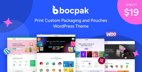 Bocpak – Print Custom Packaging and Pouches WordPress Theme