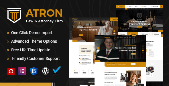 ATRON || Attorney & Lawyers WordPress Theme