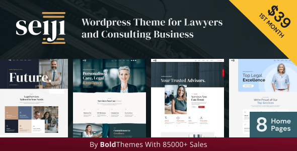 Seiji – WordPress Theme for Lawyers & Business