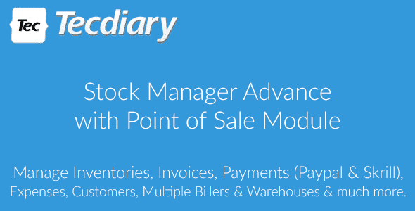 Free download Stock Manager Advance with Point of Sale Module