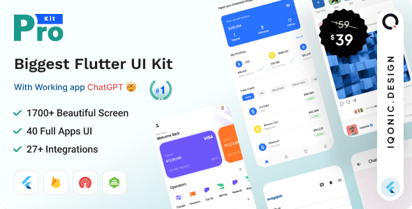 ProKit Flutter – Best Selling Flutter UI Kit with Chat GPT App