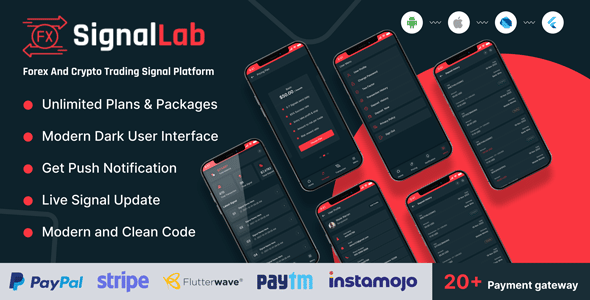 SignalLab – Forex And Crypto Trading Signal Flutter App