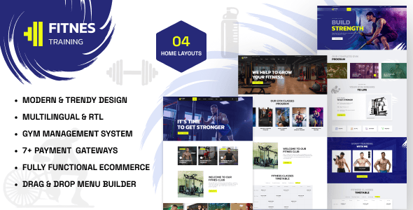 Fitnes – Gym Management System Laravel Script