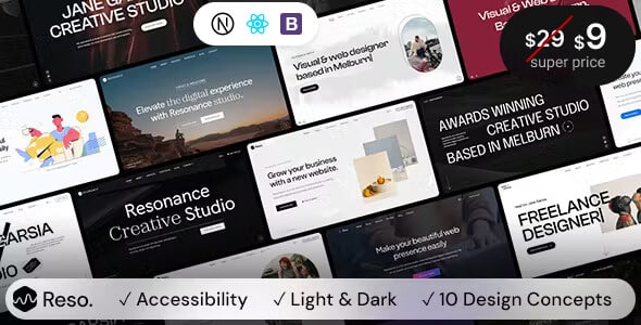 Resonance – Creative & Multipurpose NextJs Template