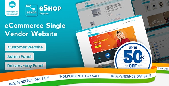 eShop Web- eCommerce Single Vendor Website | eCommerce Store Website