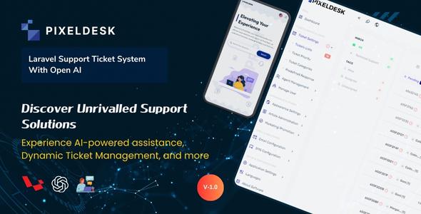 PixelDesk – Support Ticket System With OpenAI