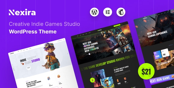 Nexira – Creative Indie Games Studio WordPress Theme