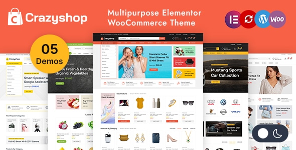 Crazyshop – Multipurpose Elementor WordPress WooCommerce Theme