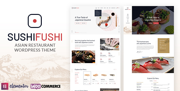 SushiFushi – Japanese & Asian Restaurant WordPress Theme