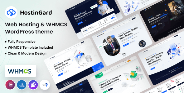 Hostingard – Web Hosting WordPress Theme with WHMCS
