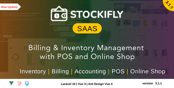 Stockifly SAAS – Billing & Inventory Management with POS and Online Shop