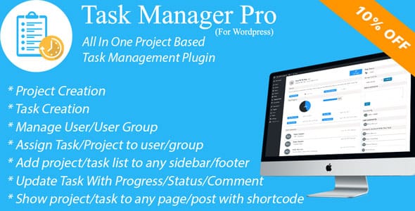 Task Manager Pro – Task Management Plugin For Wordpress