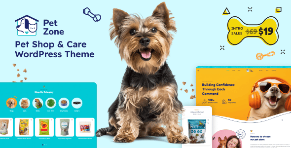 Petszone – Pets Care & Pet Shop WordPress Theme