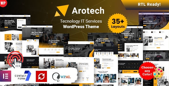 Arotech – Technology IT Services WordPress Theme
