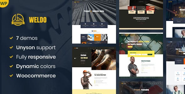 Weldo – Metal Works WordPress Theme