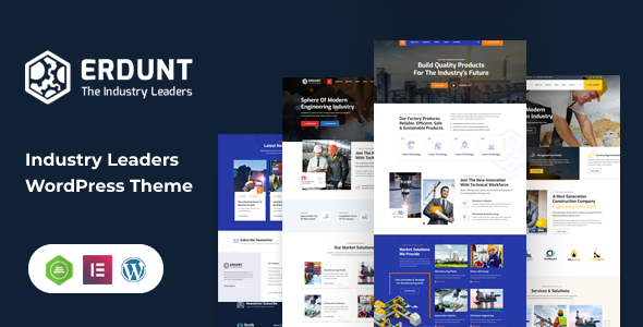 Erdunt – Industrial Business WordPress Theme