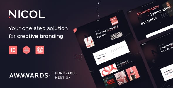 Nicol – Fully Ajax Creative WordPress Theme