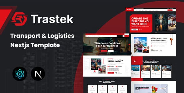 Trastek – Transport & Logistics React NextJS Template