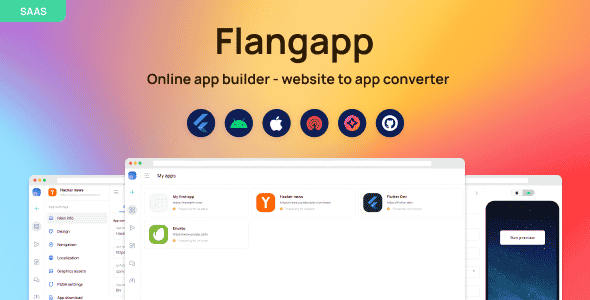 Flangapp – SAAS Online app builder from website
