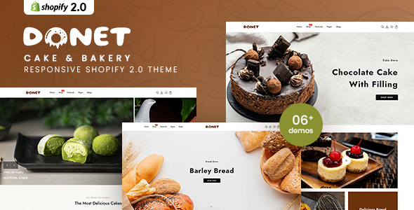 Donet – Cake & Bakery Responsive Shopify 2.0 Theme