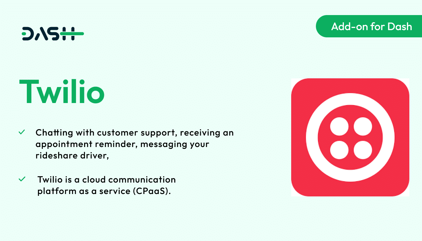 Twilio – Dash SaaS Add-on