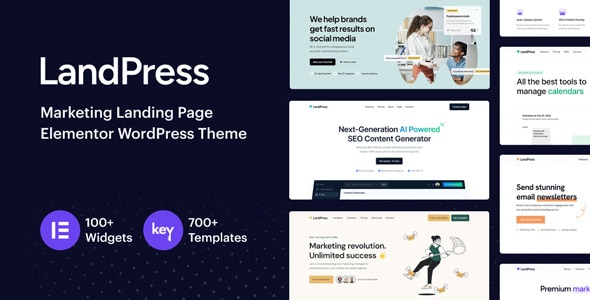LandPress – Marketing Landing Page Elementor WordPress Theme