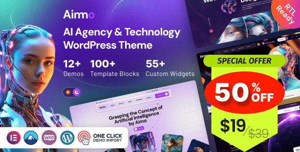 Aimo – AI Agency & Technology WordPress Theme