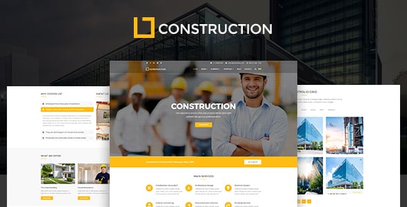 Construction – Construction Company, Building Company Template