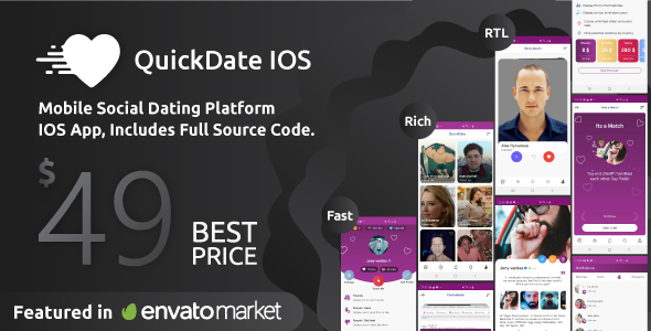 Free download QuickDate IOS- Mobile Social Dating Platform Application