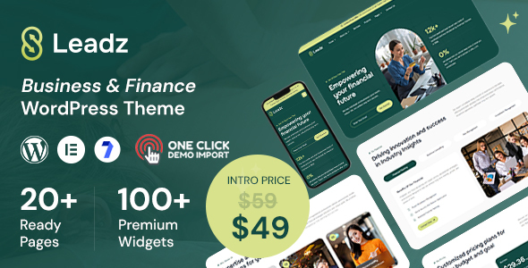 Leadz – Finance WordPress Theme