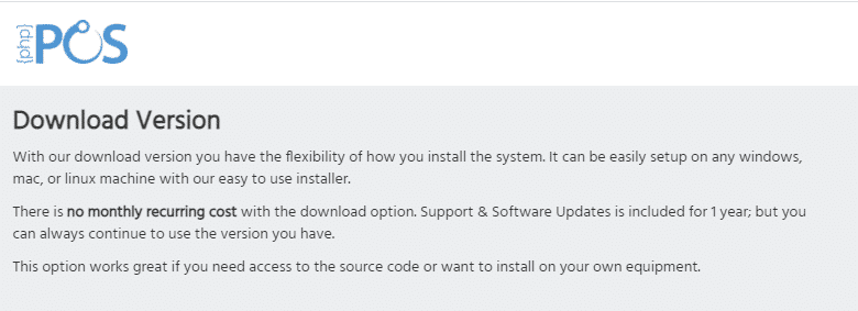 PHP Point of Sale Download Version