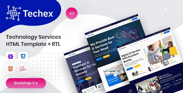 Technology Services HTML Template – Techex
