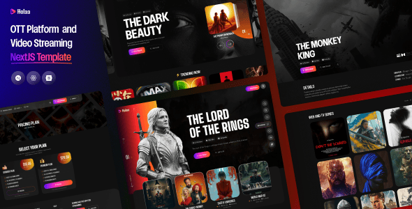 Holaa – OTT Platform and Video Streaming React NextJs Template