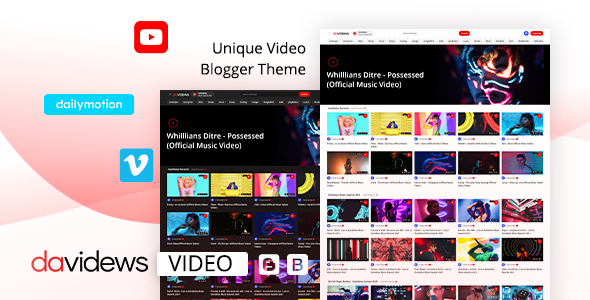 Davidews – Video Blogger Theme