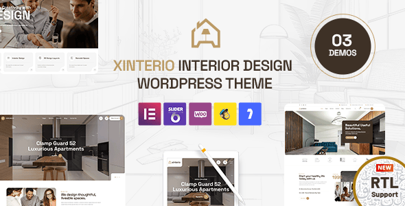 Xinterio – Interior Design WordPress Theme + RTL