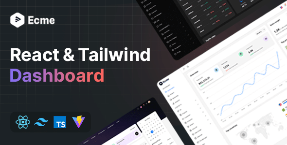 Ecme – React Tailwind Admin Template (React 18)