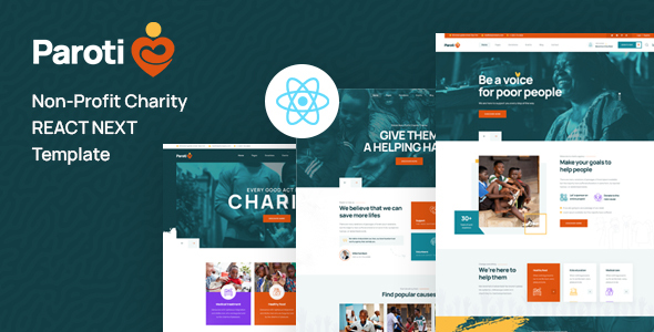 Paroti – React Next Non Profit Charity Template
