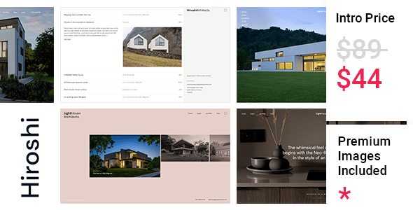 Hiroshi – Architecture and Interior Design Theme