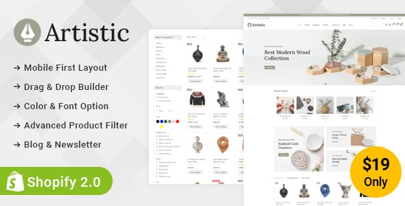 Artistic – Art & Craft Store Shopify Responsive Theme