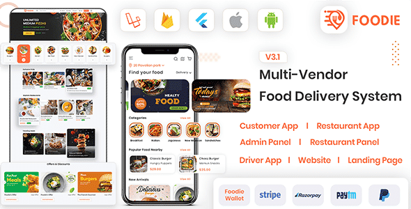 Foodie | UberEats Clone | Food Delivery App | Multiple Restaurant Food Delivery Flutter App