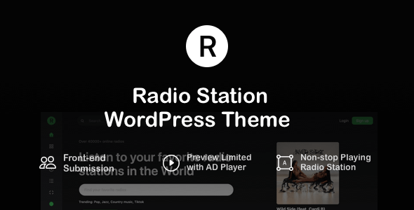 Radion – Radio Stations WordPress Theme