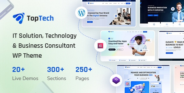 TopTech – Technology & IT Solutions Services WordPress Theme