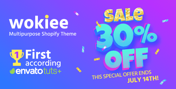 Wokiee – Multipurpose Shopify Theme + Purchase code