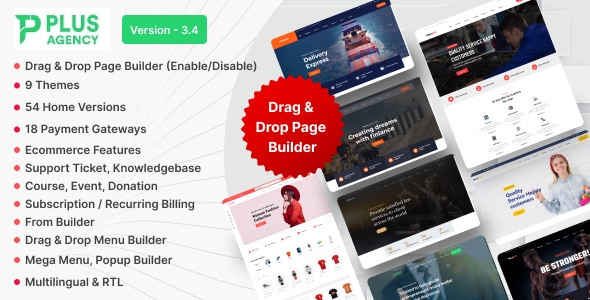 PlusAgency – Multipurpose Website CMS / Business CMS