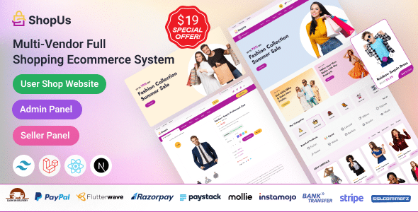ShopUs – Laravel Multivendor Fashion eCommerce Website