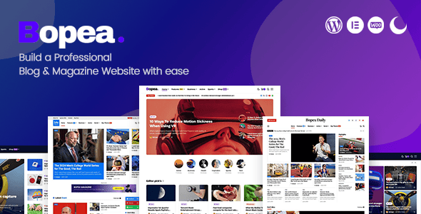 Bopea – Newspaper & Magazine WordPress Theme