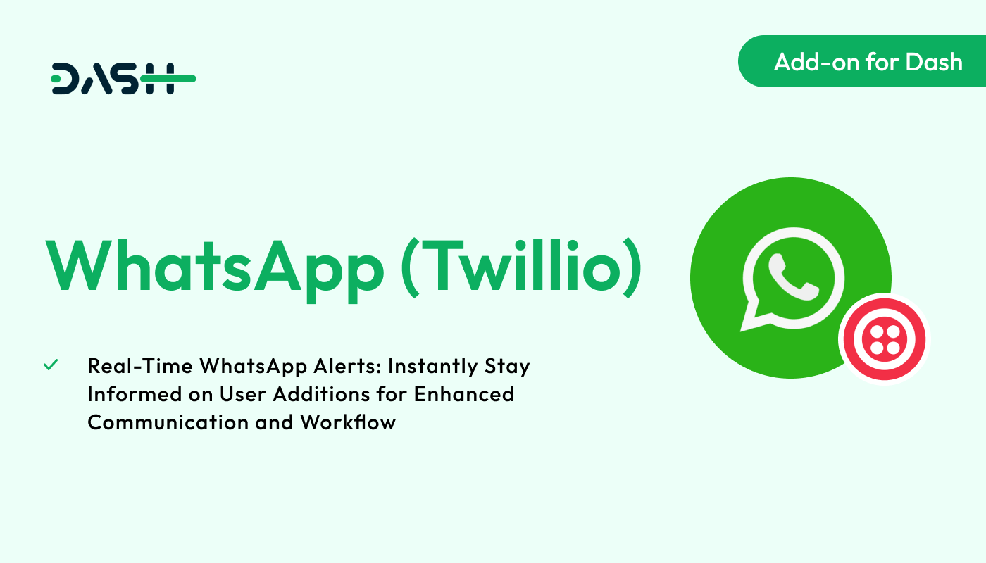 WhatsApp (Twilio) – Dash SaaS Add-on