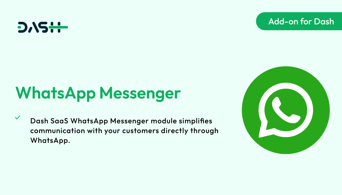 WhatsApp Messenger – Dash SaaS Add-on
